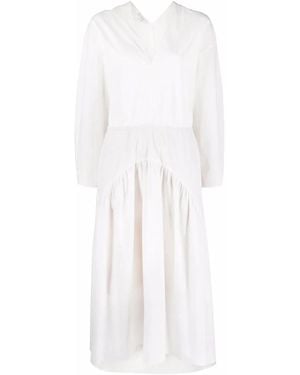 Vince Open-Back Detail Dress - White