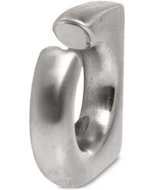 Rick Owens Crystal Prong Geometric Earrings - Gray