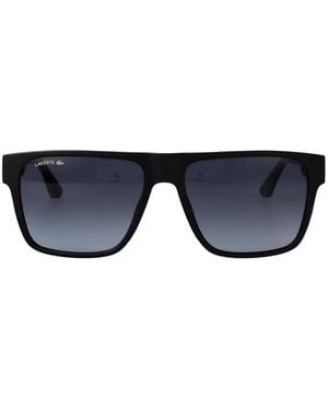 Lacoste Logo-Print Square-Frame Sunglasses - Blue