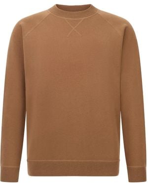 BOGGI Jersey con cuello redondo - Marrón