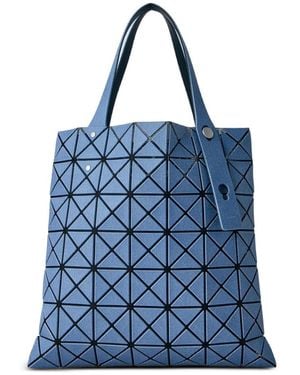 Issey Miyake Prism Denim Geometric Paneled Tote Bag - Blue