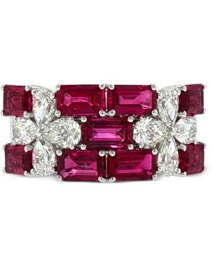 HYT Jewelry Ruby And Diamond Ring - Pink