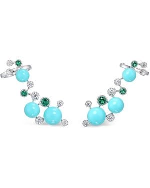Anabela Chan 14K Constellation Diamond Ear Cuffs - Blue