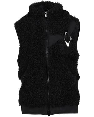 HELIOT EMIL Chiaroscuro Fleece Vest - Black