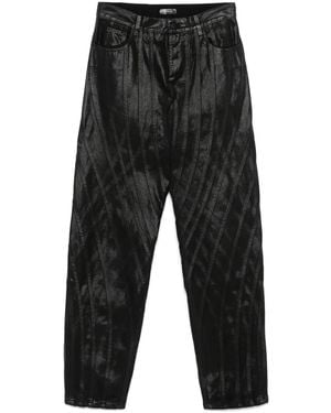 Mugler Waxed Jeans - Grey
