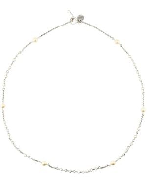 Philippe Audibert Wilna Pearl-Embellished Necklace - White