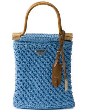 Prada Borsa A Mano Mini - Blu