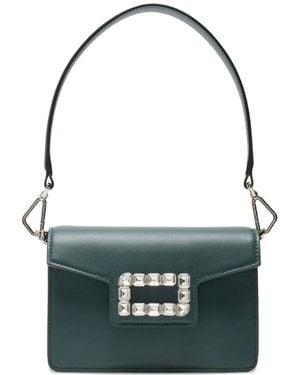 Lancel Mini Strass Flap Shoulder Bag - Green