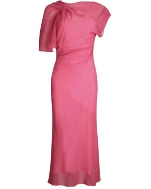 Scanlan Theodore French Draped Midi Dress - Pink