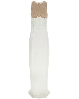 Elisabetta Franchi Carpet Dress - White