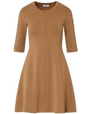 Liu Jo Knit Fit & Flare Dress - Brown