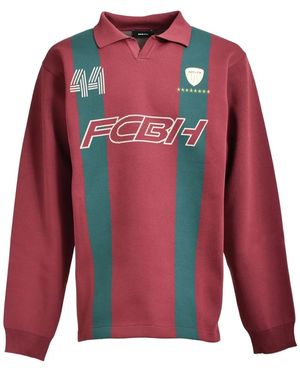 BREATH Fcbh 44 Striped Sweatshirt - Red