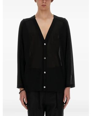 Needles Cardigan Boutonné À Col V - Noir