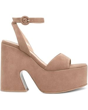 Gianvito Rossi 70mm Ziggy Platform Ankle-strap Heeled Sandals - ピンク