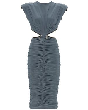 MITILIANE COUTURE Zipped Cut-Out Mini Dress - Blue