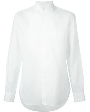 Aspesi Camisa con cuello italiano - Blanco