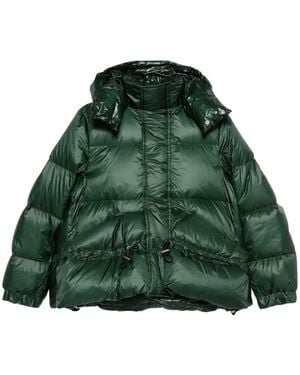 Sacai Hooded Quilted Puffer Jacket - Green