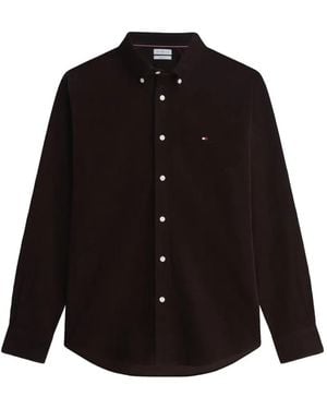 Tommy Hilfiger Corduroy Button-Down Shirt - Black