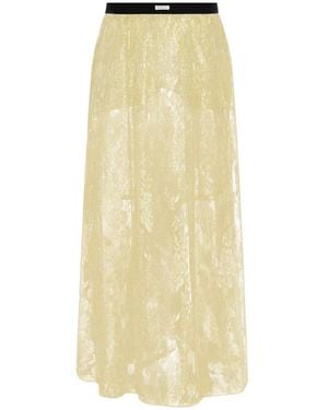 Munthe Beverly Maxi-Rok Met Bloemenkant - Wit