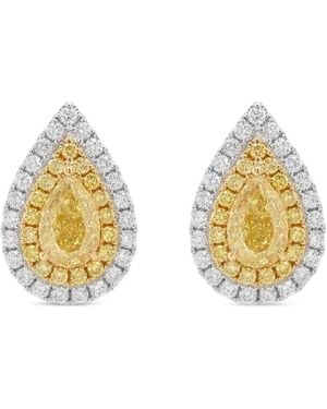 HYT Jewelry Teardrop Diamond Earrings - Metallic