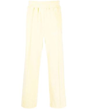 Palm Angels Wide Leg Track Trousers - Men's - Cotton/polyester - White