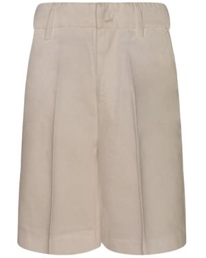 Dondup Tailored Cotton-Blend Shorts - Natural