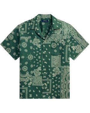 Polo Ralph Lauren Bandana-print short-sleeve shirt - Grün
