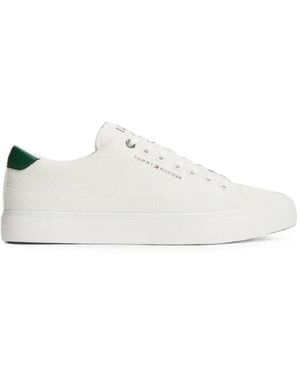 Tommy Hilfiger Sneakers Mit Logo-Print - Weiß