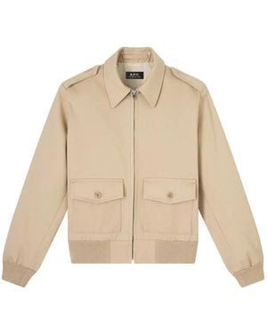 A.P.C. Milesa Button Pockets Jacket - Natural