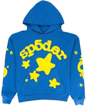 Sp5der Beluga Hoodie - Blue