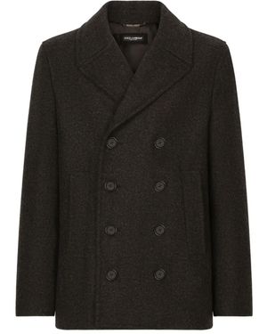 Dolce & Gabbana Buttoned Coat - Black