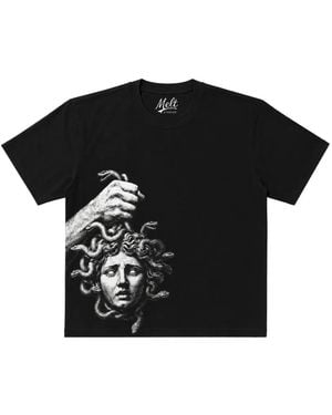 Melt Camiseta De Algodón Con Estampado Gráfico - Negro