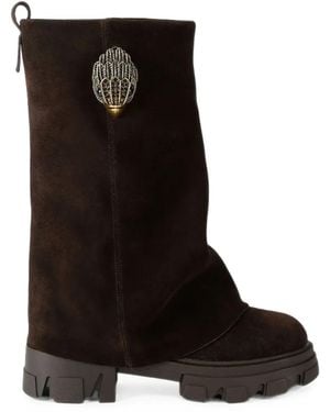 Kurt Geiger Trail Fold-Over Boots - Black