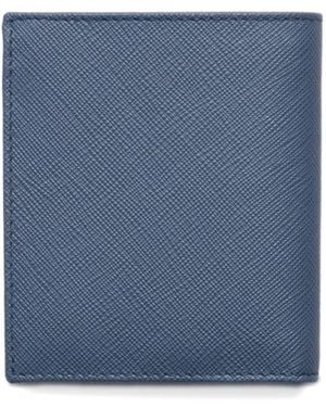 Prada Saffiano Leather Wallet - Blue