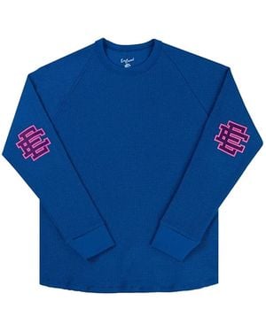 Eric Emanuel Ee Thermal Logo-Print Jumper - Blue