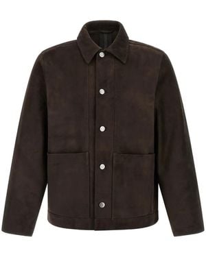 Giorgio Brato Fiore Suede Jacket - Black