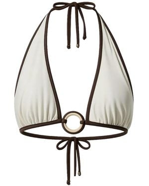 Baobab Helena Ring-Detail Bikini Top - White
