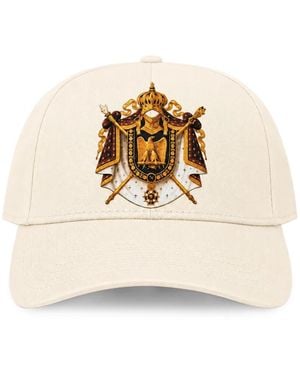 Melt Crest-Print Baseball Cap - Natural