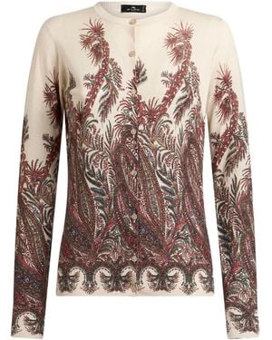 Etro Paisley Print Cardigan - Brown
