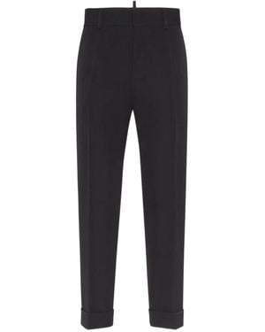 DSquared² Tailored Tapered Trousers - Black