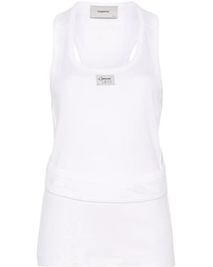 Coperni Open-Back Tank Top - White