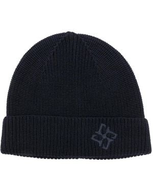 Tagliatore Logo-Embroidered Beanie - Blue