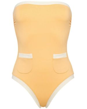 Eres Exotique Bustier Pocket Swimsuit - White