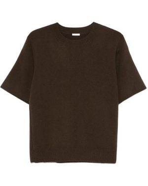 JOSEPH Kurzärmeliger Pullover Mit Geripptem Besatz - Braun