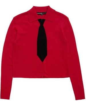 Spencer Badu Tie Polo Shirt - Red