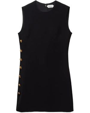 Versace Stretch Viscose Cady Mini Dress - Black