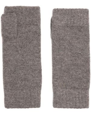 N.Peal Cashmere Vingerloze Kasjmier Handschoenen - Grijs