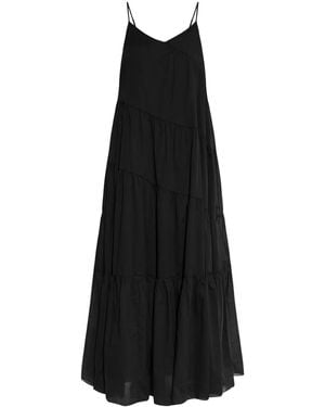 MICHAEL Michael Kors Cotton Tiered Dress - Black
