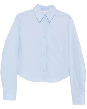 Sportmax Pleated-Back Shirt - Blue