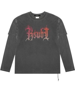 Ksubi Fuego Layered T-Shirt - Grey